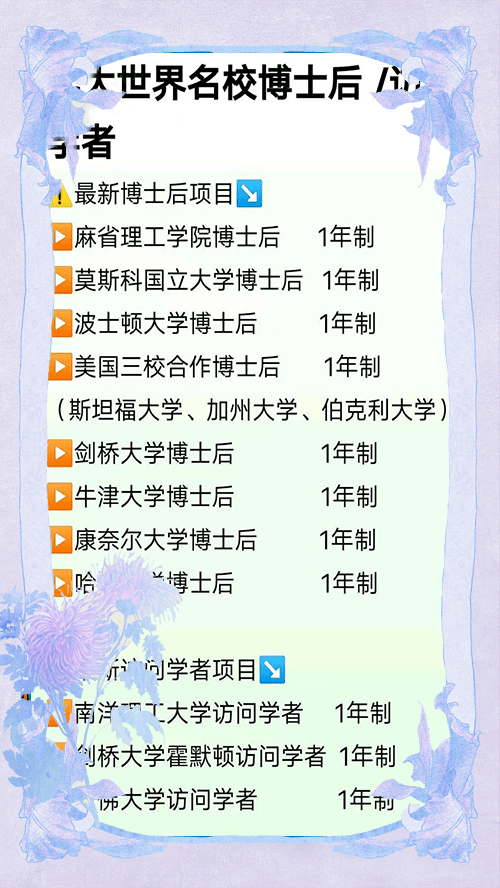 成为博士后有什么用？