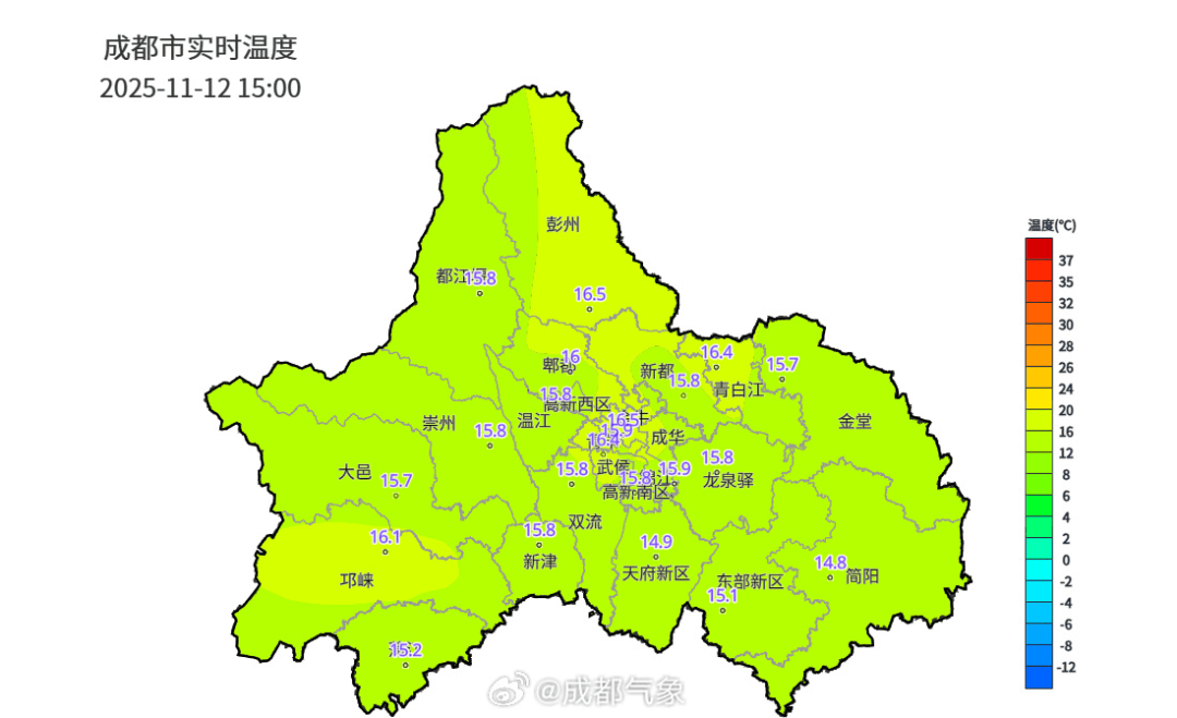 最低5℃!成都气温即将陡降